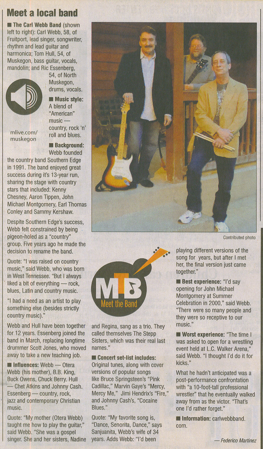 April 2, 2009 Article in Muskegon Chronicle